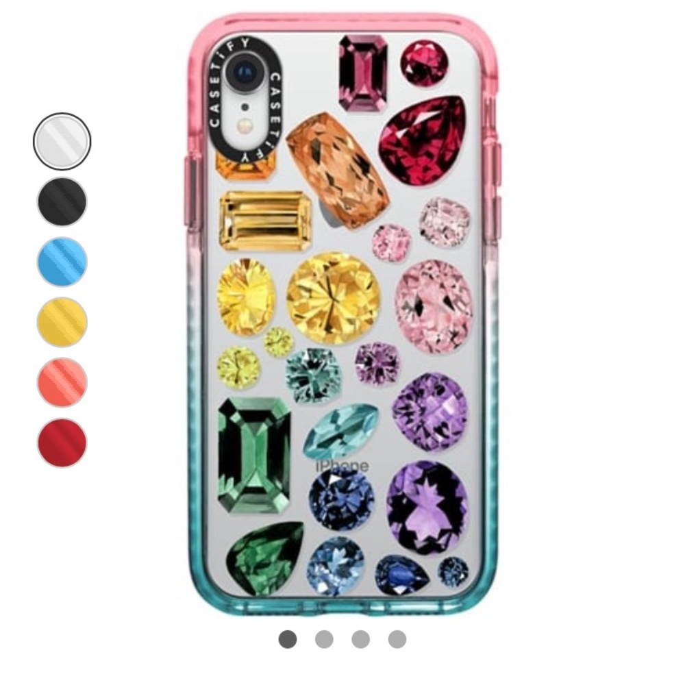 Casetify IPhone XR case, Jewels EUC